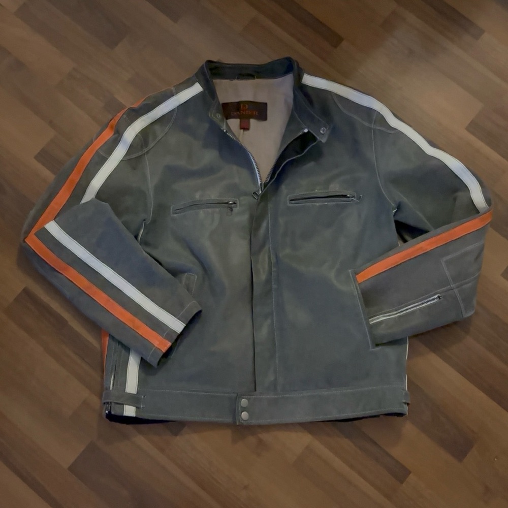 Danier pigskin leather biker jacket